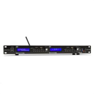 Fenton VX2USB, dvojitý prehrávač, USB, SD, bluetooth, nahrávacia funkcia, čierny