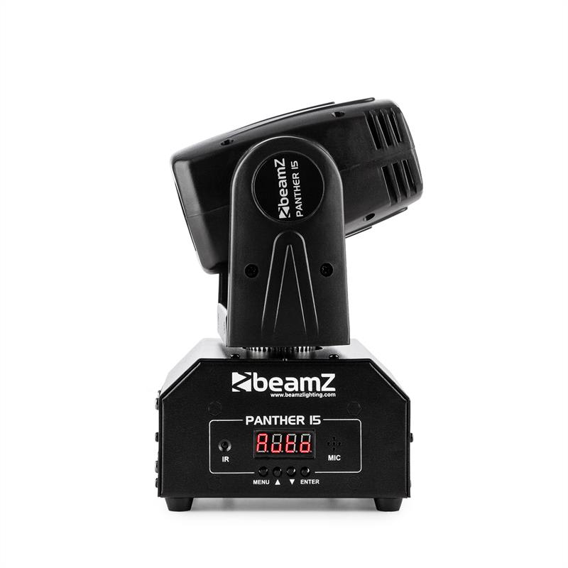 Beamz Panther 15 Pocket, otočná hlavica pre svetelné efekty, 4 v 1 CREE LED diódy, 10 W – Obrázok 2