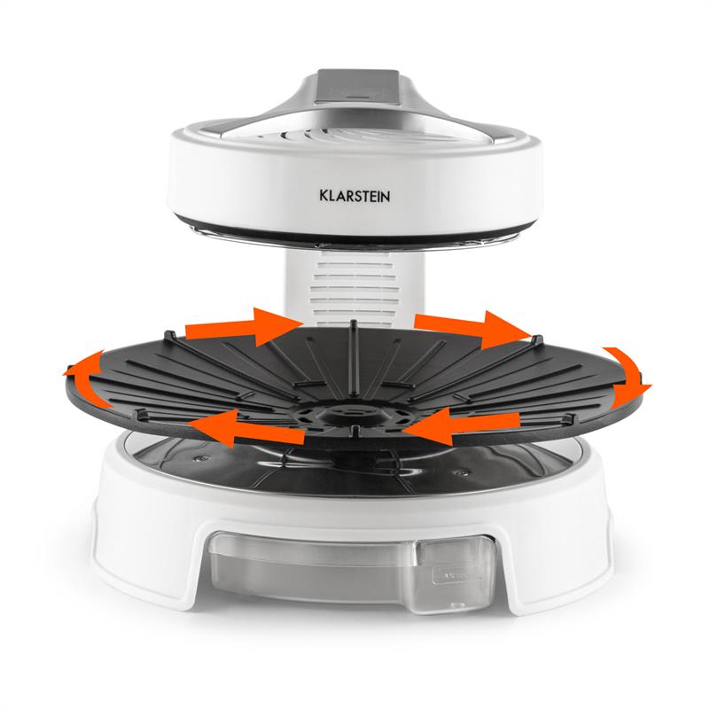 Klarstein Maverick, biely, halogénový gril, barbecue gril bez dymu, stolný gril, 1500 W
