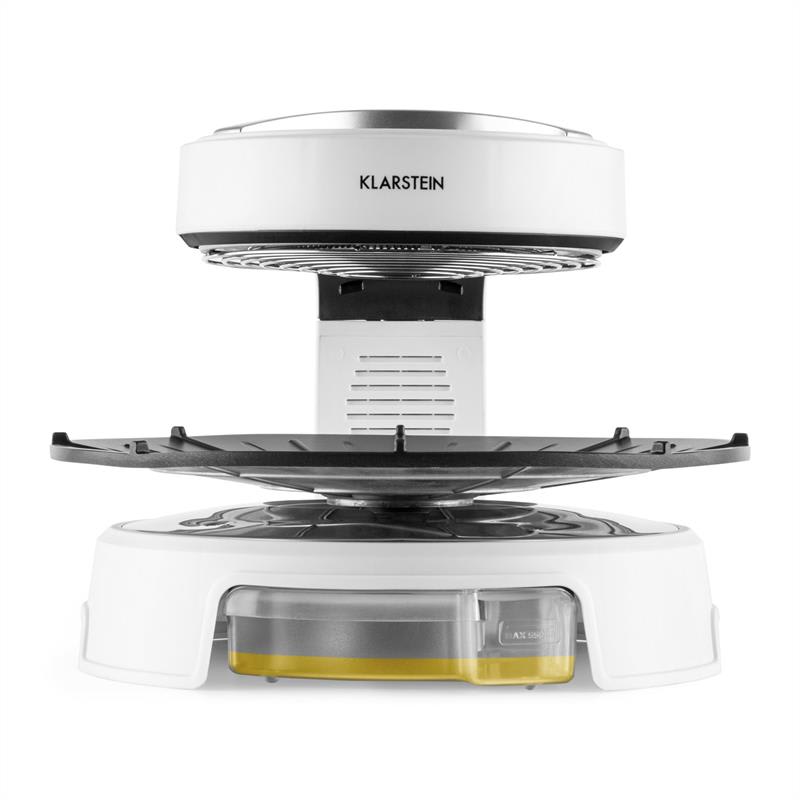 Klarstein Maverick, biely, halogénový gril, barbecue gril bez dymu, stolný gril, 1500 W – Obrázok 2