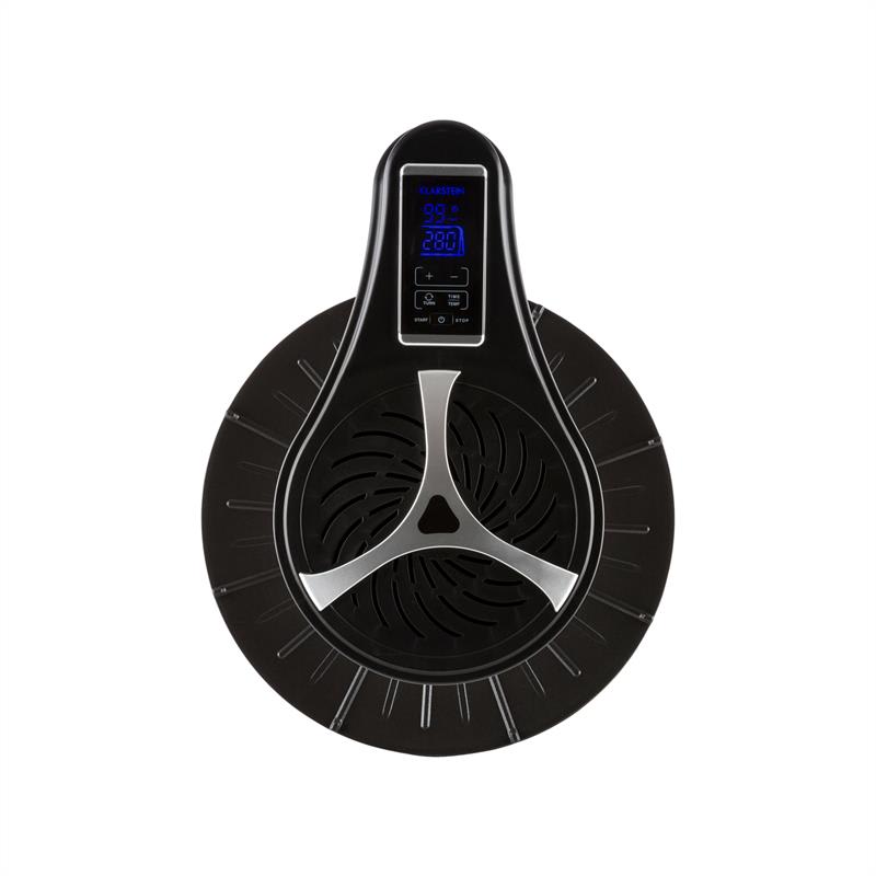 Klarstein Maverick, čierny, halogénový gril, barbecue gril bez dymu, stolný gril, 1500 W – Obrázok 4