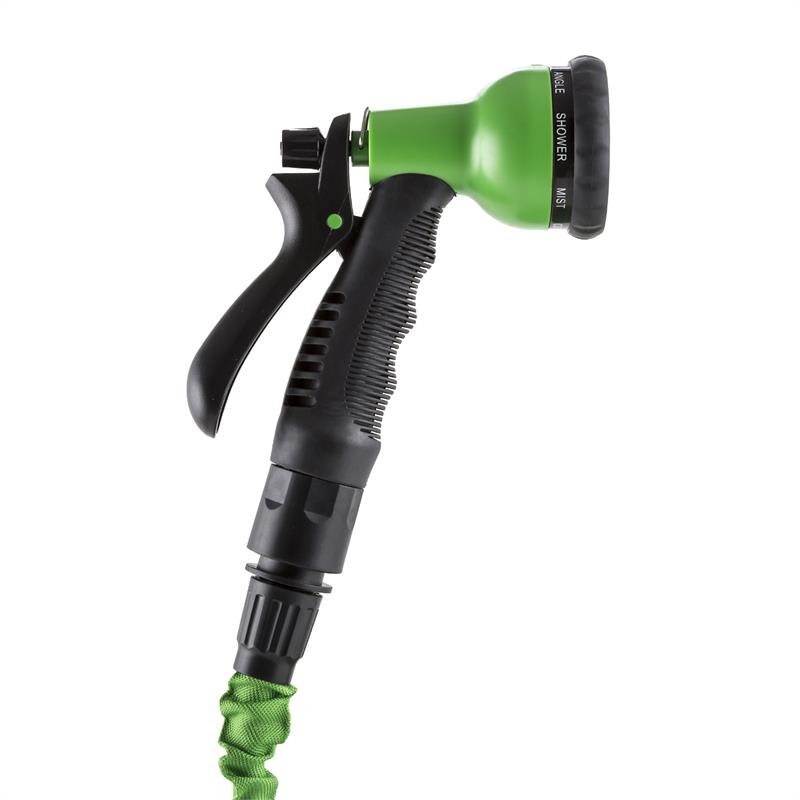 Waldbeck Water Wizard 22, flexibilná záhradná hadica, 8 funkcií, 22.5 m, zelená – Obrázok 2