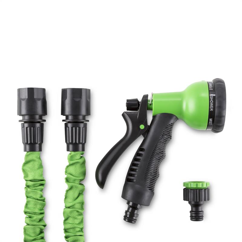 Waldbeck Water Wizard 22, flexibilná záhradná hadica, 8 funkcií, 22.5 m, zelená – Obrázok 4