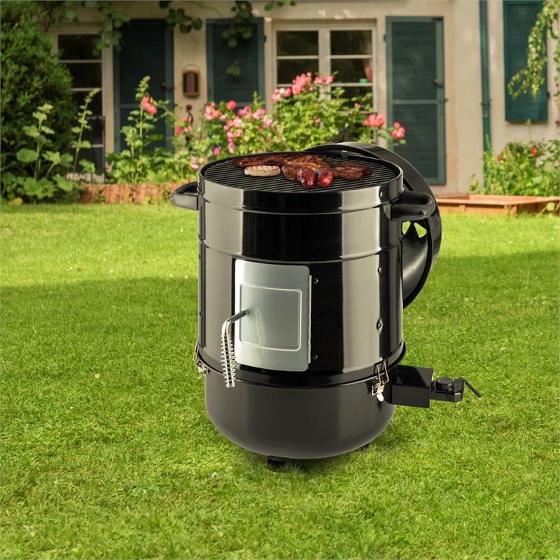 Klarstein Barney, 3 v 1 elektrický gril, BBQ, údenie, 1800 W, 3 x 40 cm, termometer