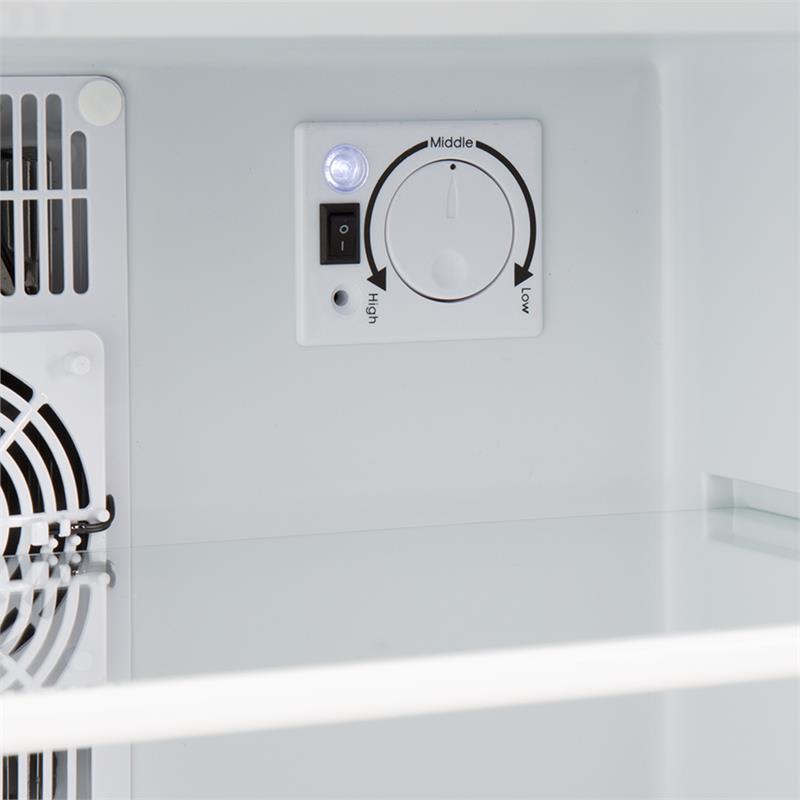 Klarstein Winehouse minibar, 17 litrov, 60 W, trieda A++, 38 dB, sklené dvere, strieborná farba – Obrázok 4