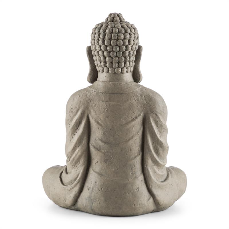 Blumfeldt Siddhartha, socha, 60 cm, sklolaminát cement, vzhľad prírodného kameňa – Obrázok 3