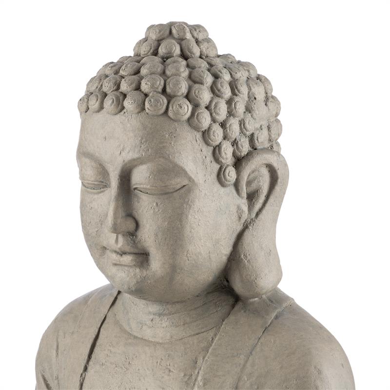 Blumfeldt Siddhartha, socha, 60 cm, sklolaminát cement, vzhľad prírodného kameňa – Obrázok 4