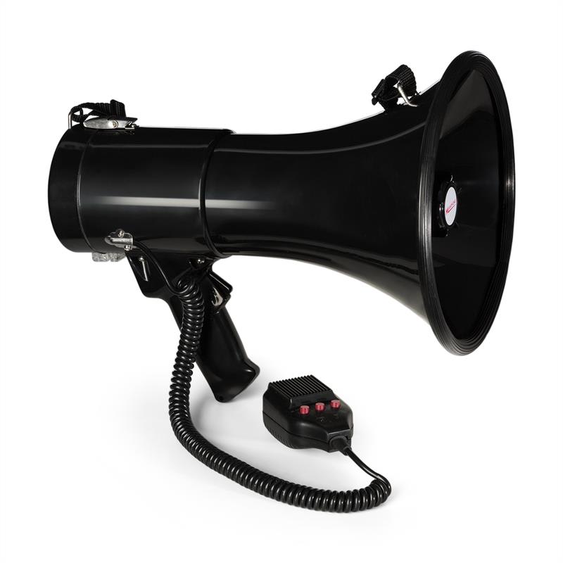 Auna MEGA080USB, megafón, 80 W, MP3 prehrávač, USB, nahrávanie, dosah 700 m, čierny – Obrázok 4