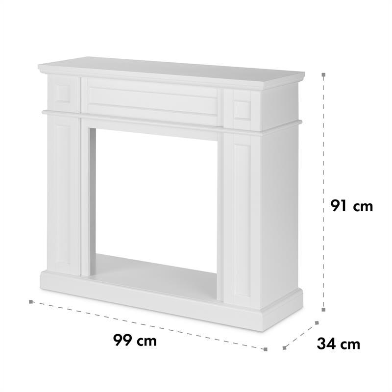 Klarstein Lausanne Frame, krbová konštrukcia, MDF, klasický dizajn, biela – Obrázok 3