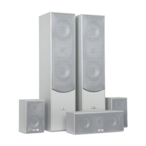 Auna Surround reproduktory set domáce kino 335W RMS strieborný