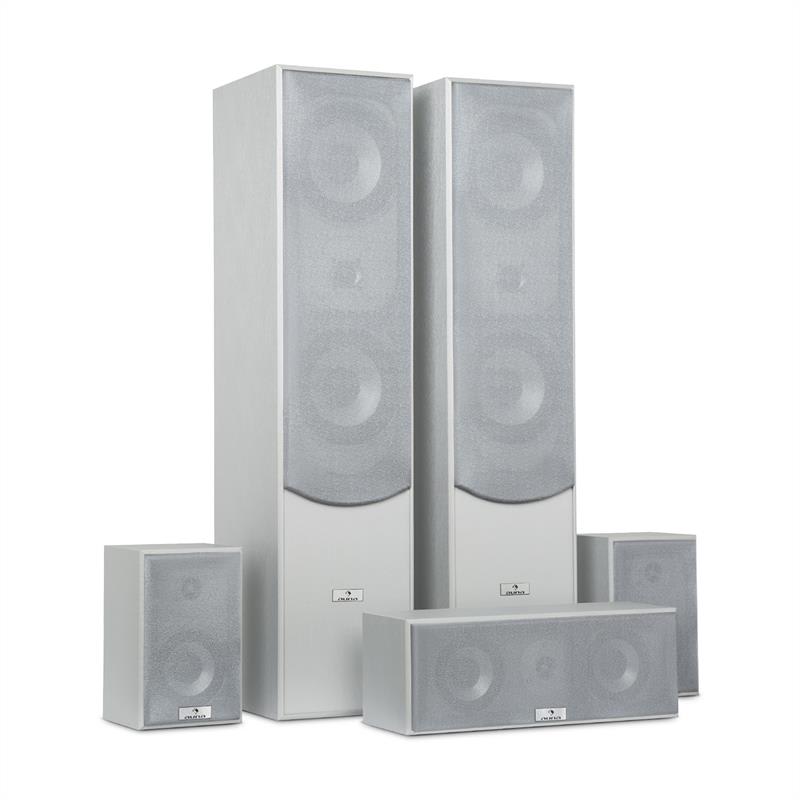 Auna Surround reproduktory set domáce kino 335W RMS strieborný