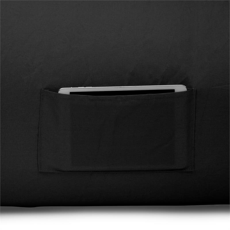 Blumfeldt Airlounge, nafukovacia sedačka, 90 x 80 x 150 cm, ruksak, prateľná, polyester, čierna – Obrázok 3