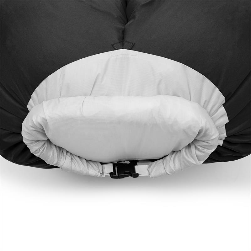 Blumfeldt Airlounge, nafukovacia sedačka, 90 x 80 x 150 cm, ruksak, prateľná, polyester, čierna – Obrázok 4
