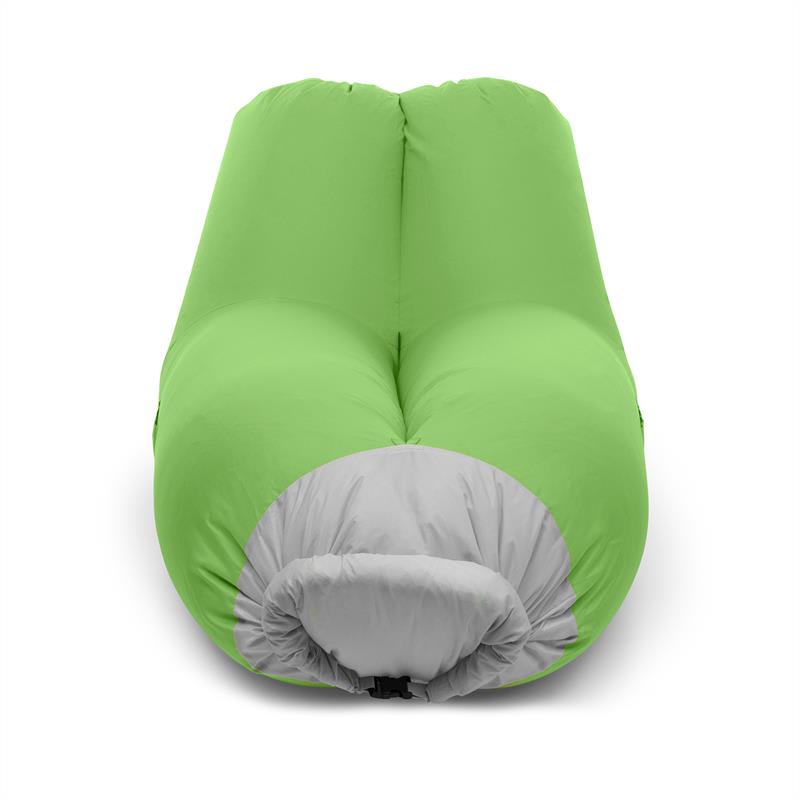 Blumfeldt Airlounge, nafukovacia sedačka, 90 x 80 x 150 cm, ruksak, prateľná, polyester, zelená – Obrázok 2