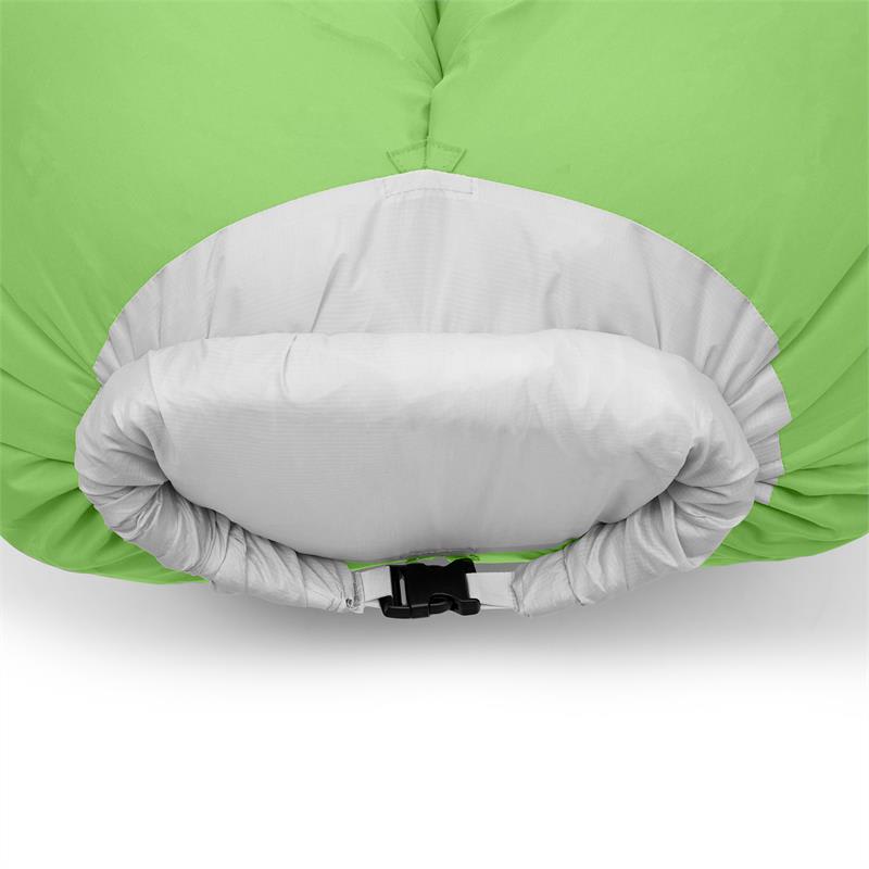 Blumfeldt Airlounge, nafukovacia sedačka, 90 x 80 x 150 cm, ruksak, prateľná, polyester, zelená – Obrázok 4