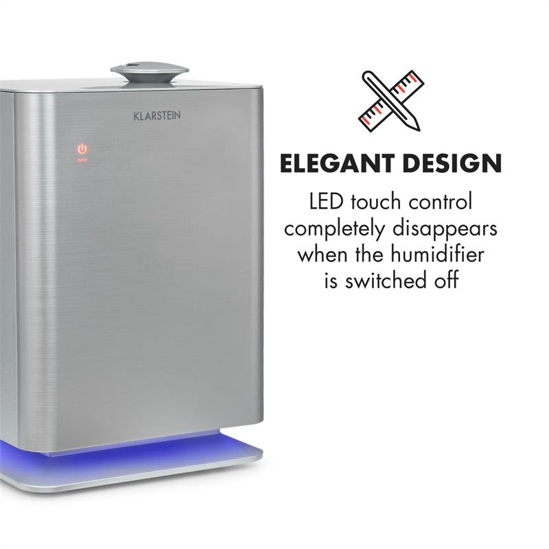 Klarstein Cubix, zvlhčovač vzduchu, ionizátor, 350 ml/h, 5.5 l nádrž, baby režim