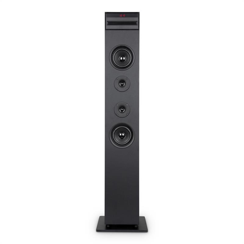 Auna Karaboom CD karaoke zariadenie, bluetooth, MP3, USB nabíjačka, mikrofón, diaľkové ovládanie, čierna farba