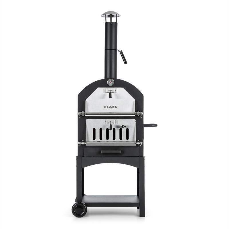 Klarstein Pizzaiolo Perfetto, pec na pizzu, 30,5 x 30,5 cm, pravý kameň, 1.2 mm oceľ, mobilná – Obrázok 2