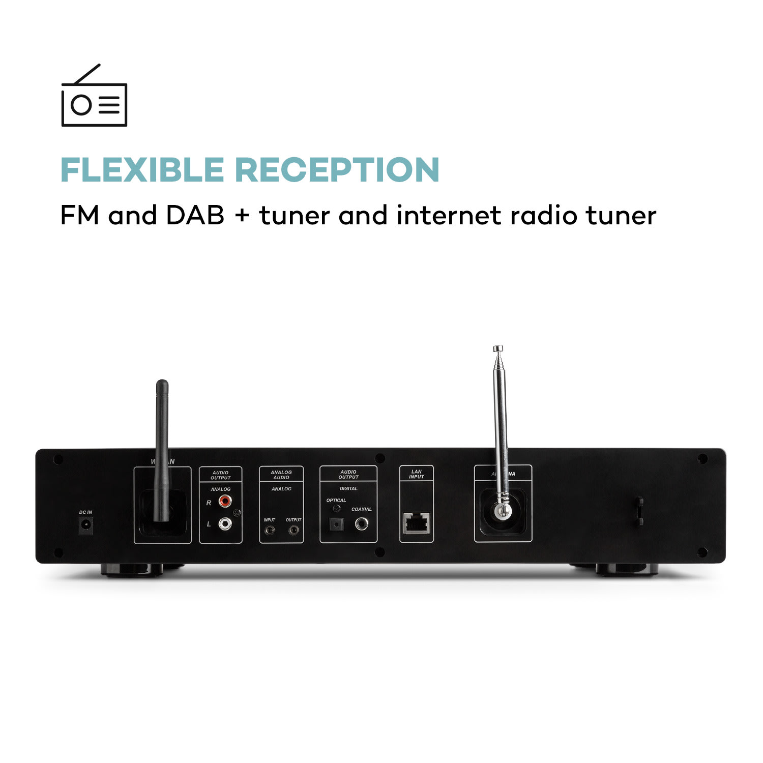 Auna iTuner 320 digitálny HiFi tuner, internet-rádio, spotify connect app-control – Obrázok 3
