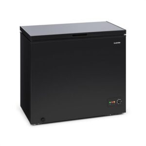 Klarstein Iceblokk 200, truhlicová mraznička, mraziaci box, A++, 200 litrov, 2 závesné koše, kolieska, čierna