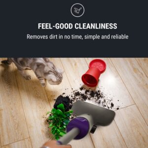 OneConcept Primo, vysávač, akumulátor, umývateľný filter, 120 W, priestorovo úsporný, antracit/fialový