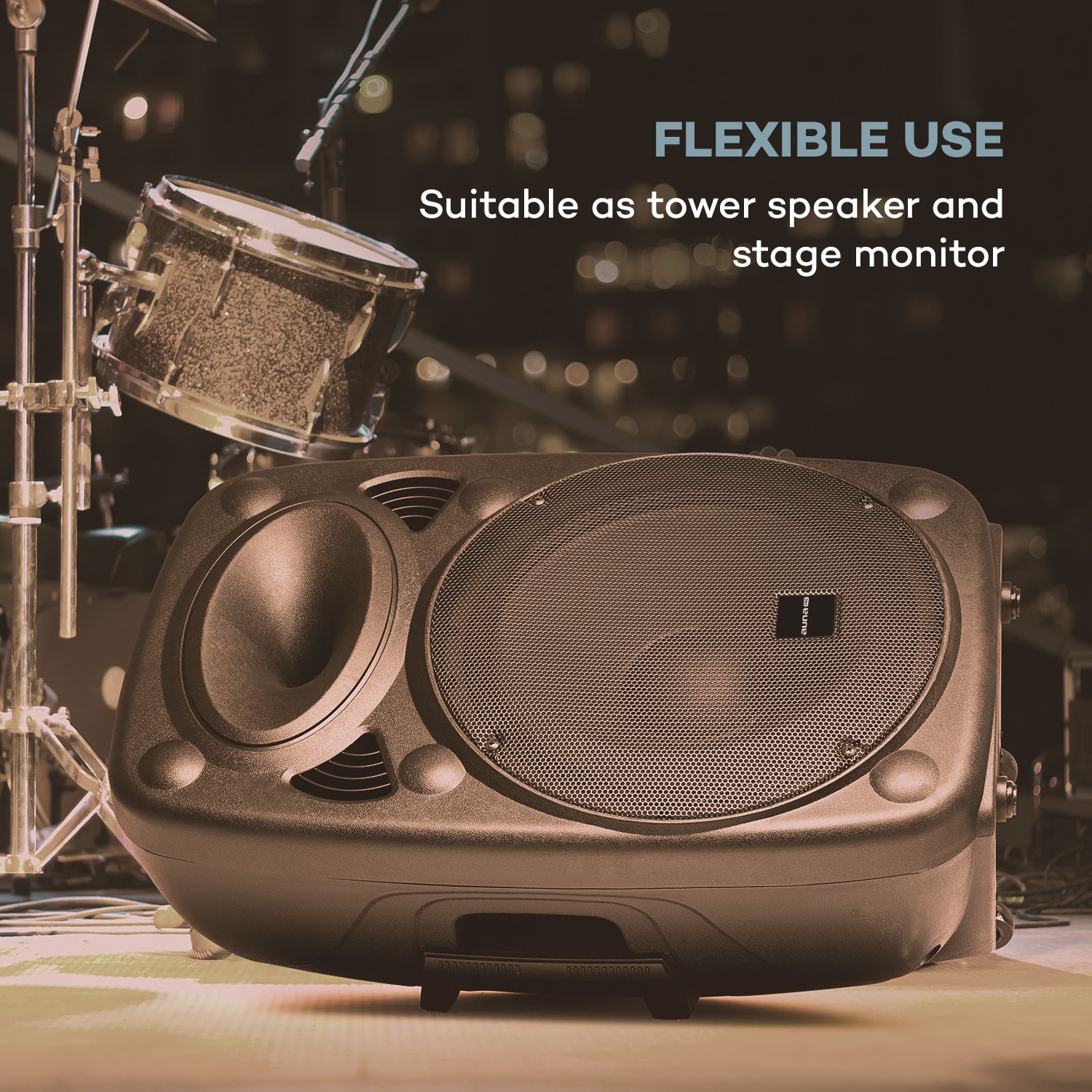 Auna Pro SLK-12-A, aktívny PA reproduktor, 700W, 12", USB a SD porty, MP3