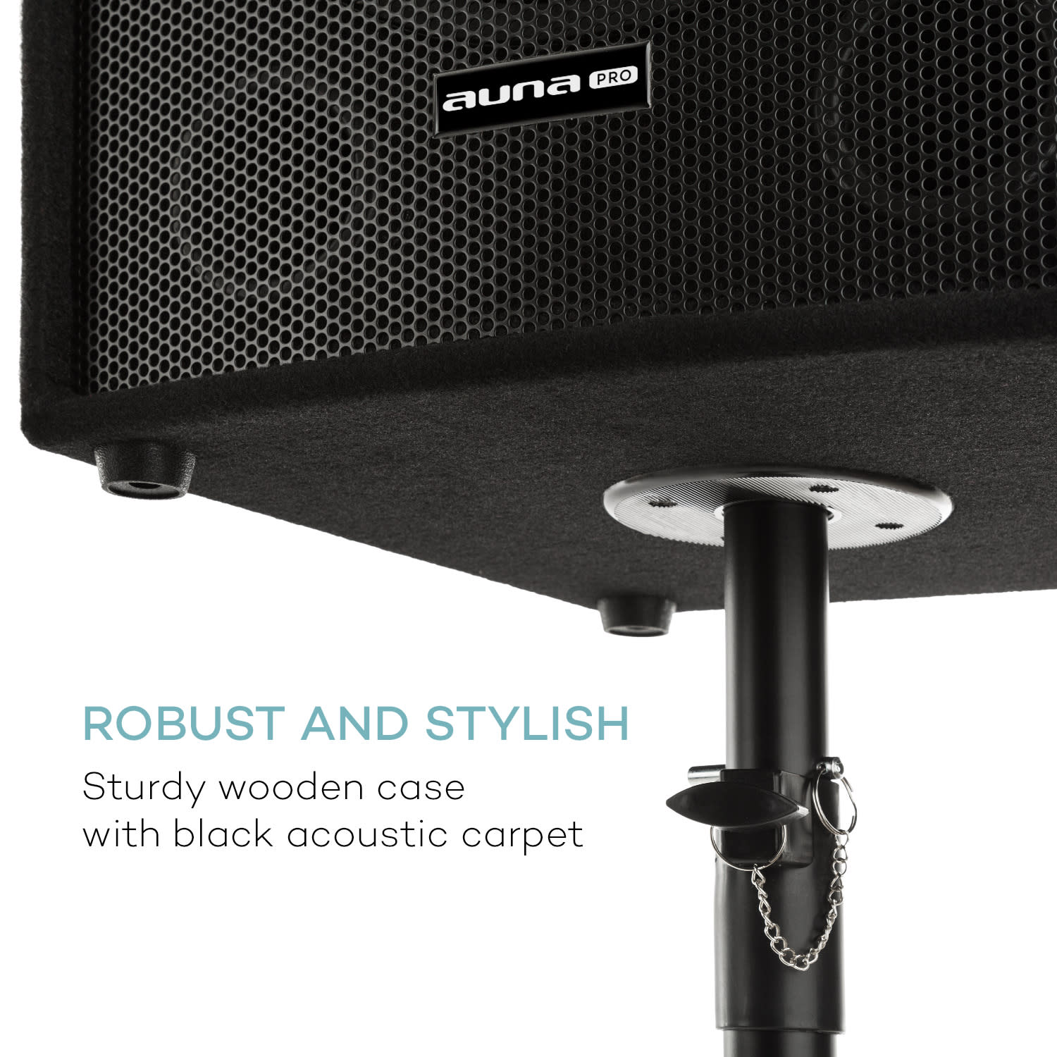 Auna Pro Cube 1512, 2.1 aktívna PA sada, 1200 W, 15" subwoofer, 2 x 12" reproduktor – Obrázok 4