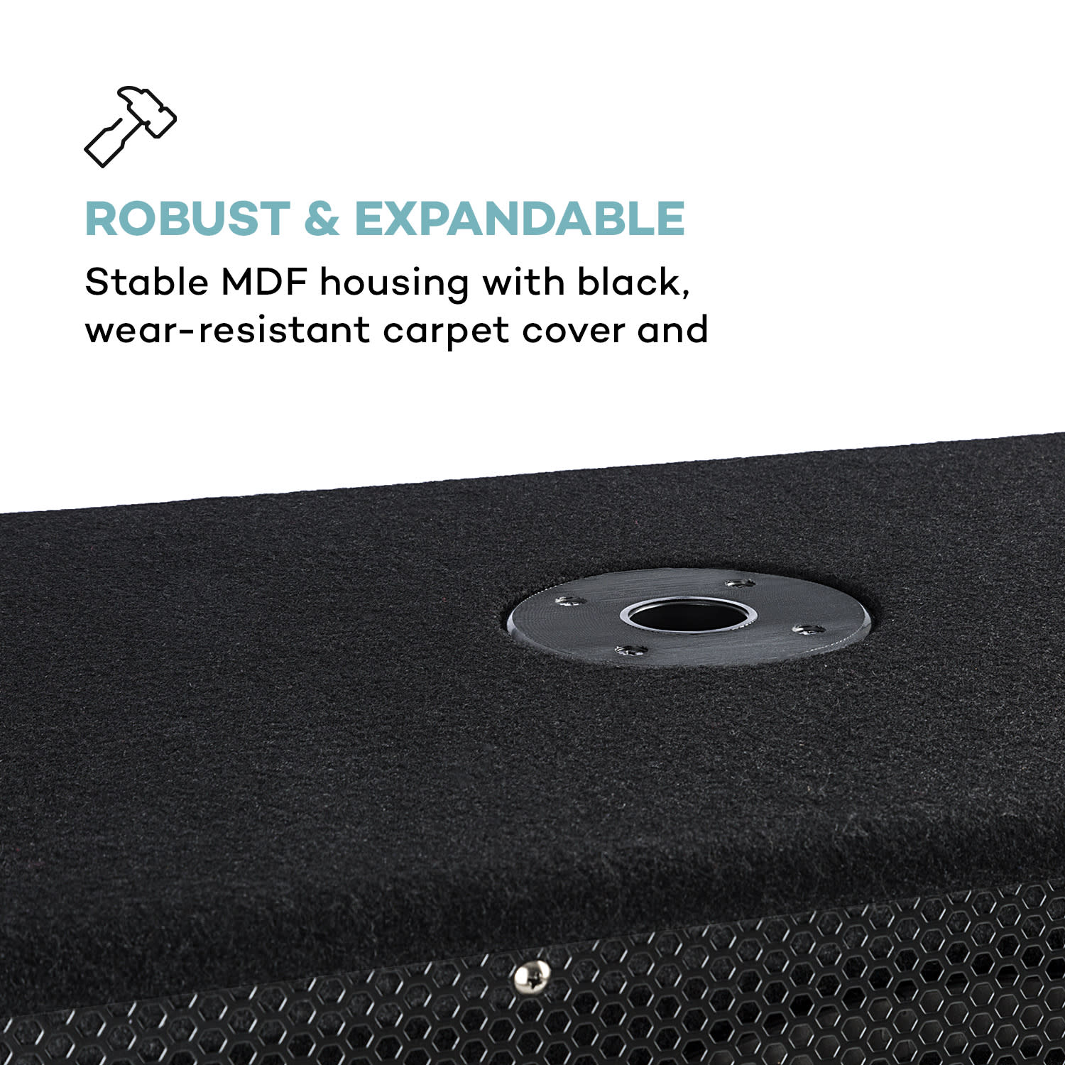 Auna Pro Sub 15A, aktívny PA subwoofer, 600 W, 15" (38 cm) – Obrázok 3