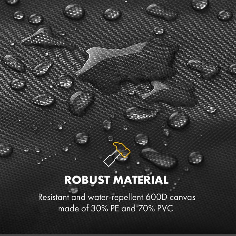 Klarstein Tomahawk 4.0 Cover, ochranný kryt na plynový gril, 600D plátno, 30/70 % PE/PVC, čierny – Obrázok 2