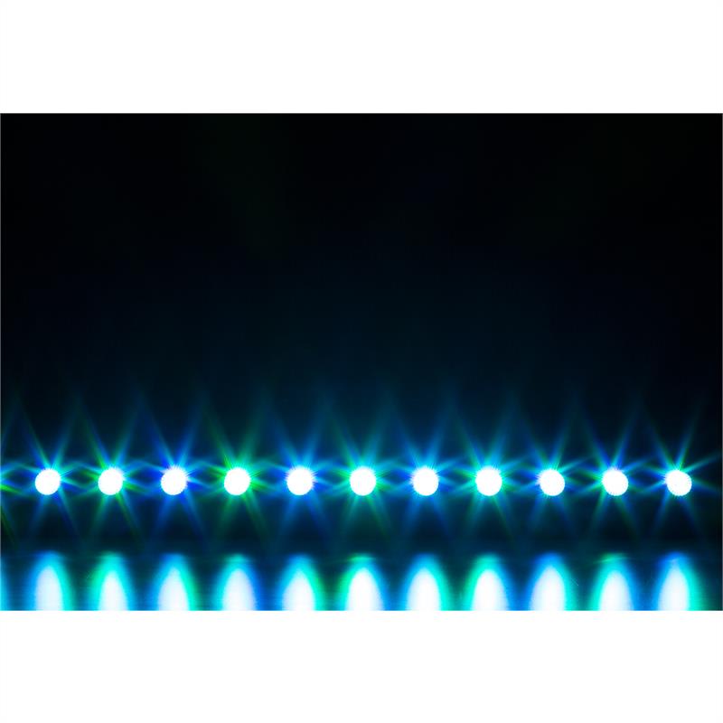 Beamz LCB140 LED lišta, 12x 6W LEDiek, 25W; 2, 3, 4, alebo 8 DMX kanálov, stmievač 0-100% – Obrázok 3