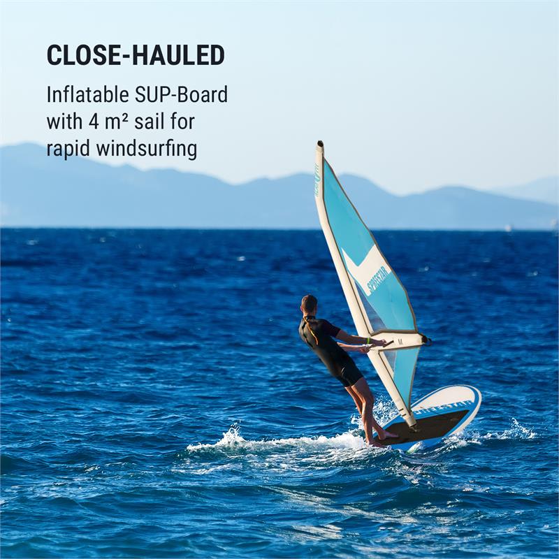 KLARFIT Spreestar WM, nafukovací paddleboard, SUP-Board-Set, 300x10x71, modro-biela farba