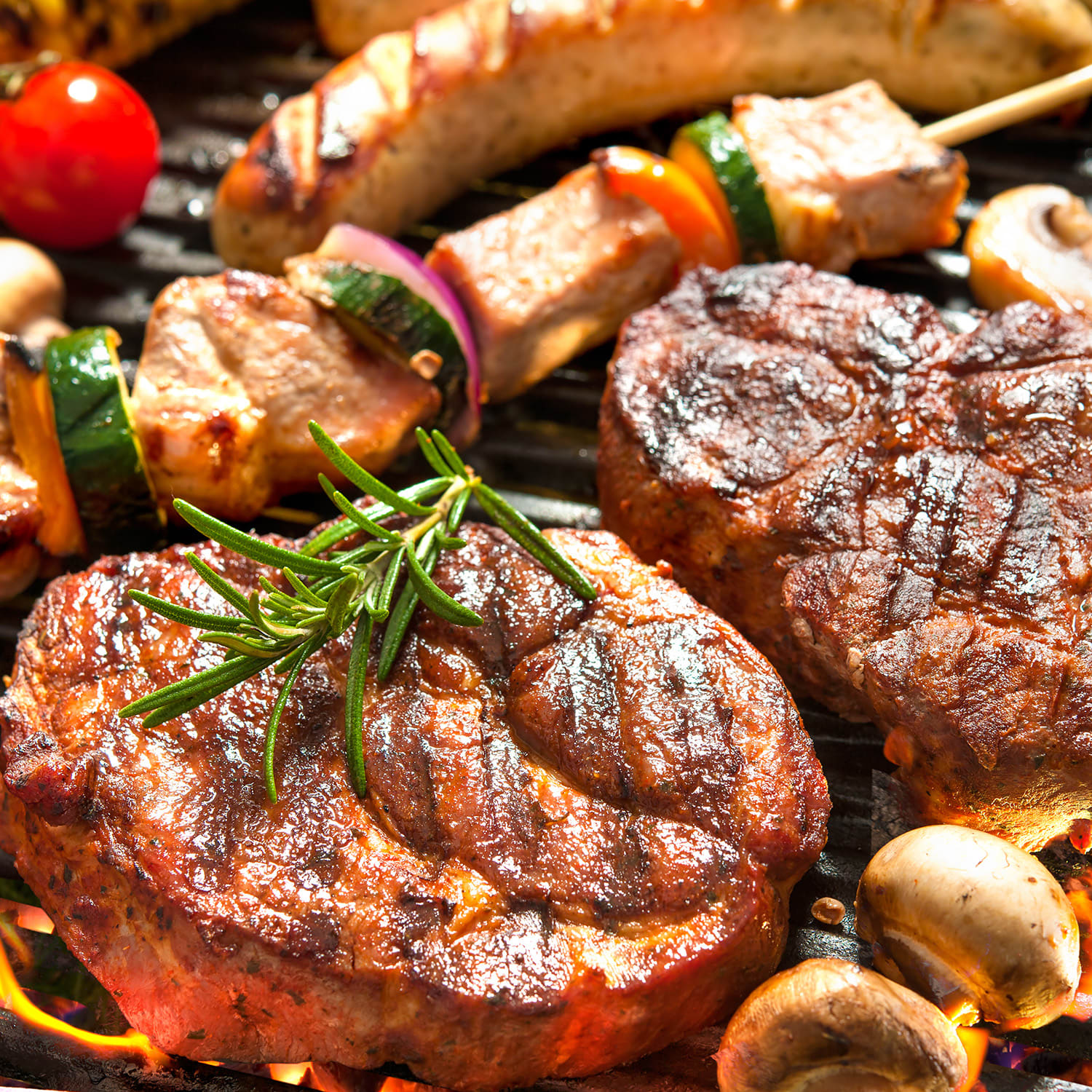 Blumfeldt Steakhouse, grilovací altánok, 220 x 215 x 140 cm, polyester, 180 g/m², odolný voči ohňu, oceľ, sivý – Obrázok 2