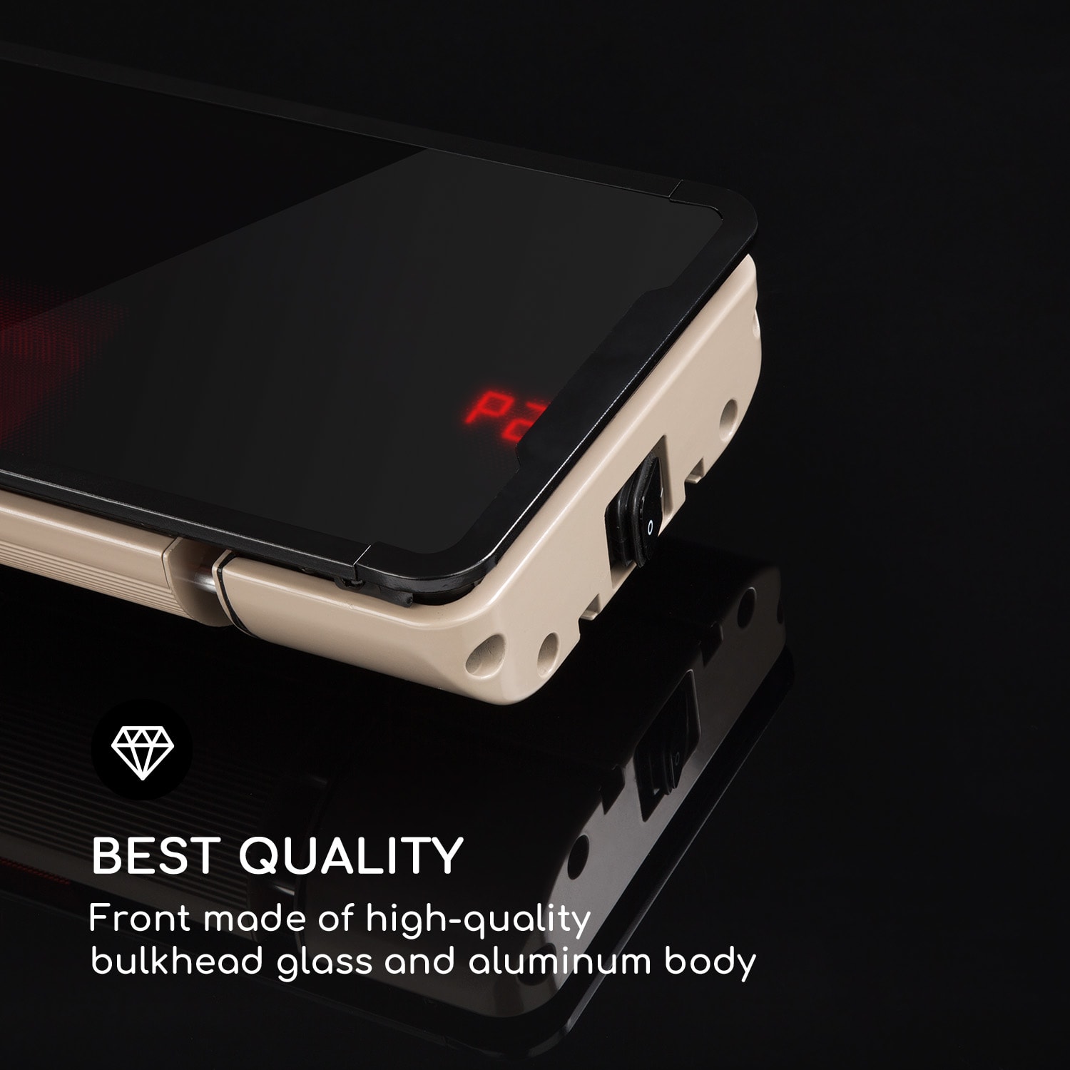 Blumfeldt Phantom Plus, ohrievač, 800/1200/2400 W, hliník, diaľkové ovládanie, sivý – Obrázok 4
