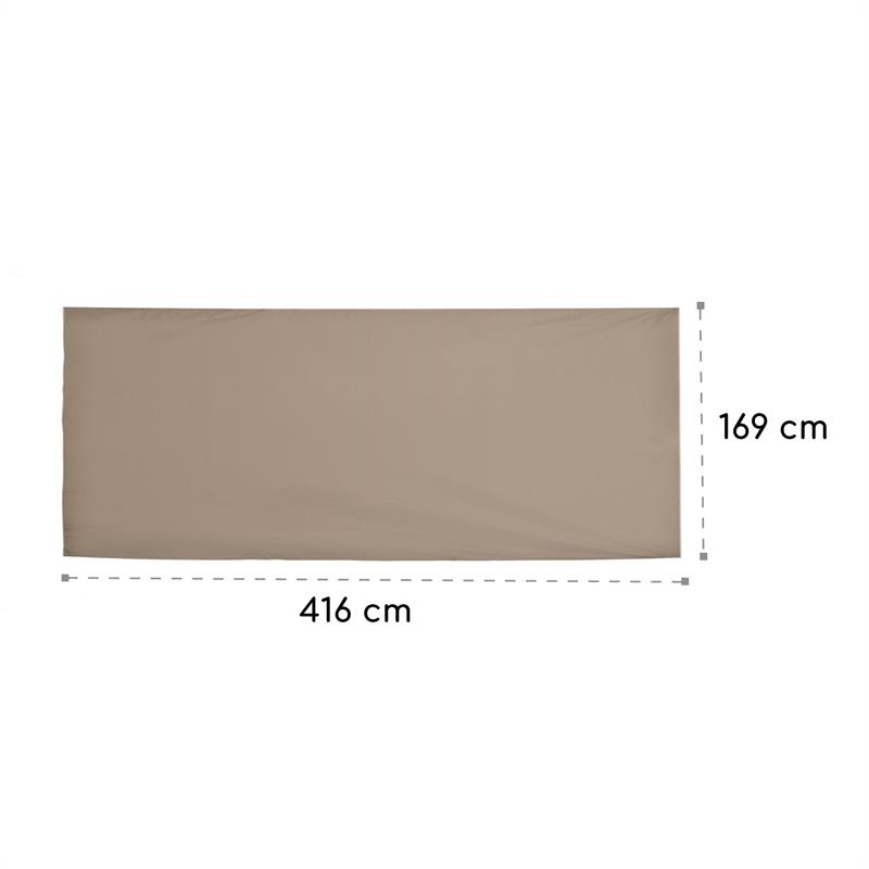 Blumfeldt Eremitage, náhradná strieška, ochrana pred slnkom, nepremokavá, polyester, sivohnedá – Obrázok 3