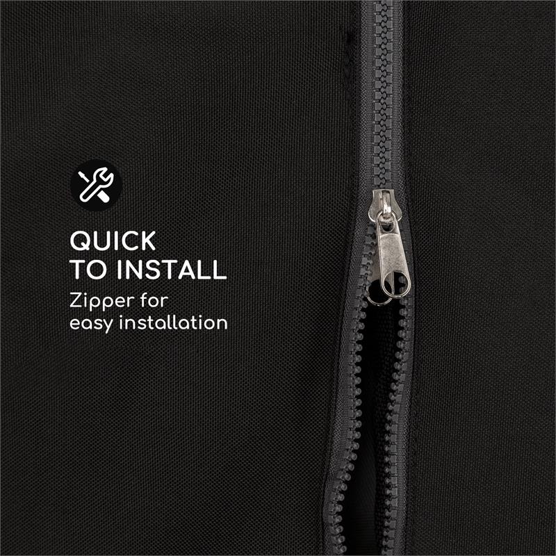 Blumfeldt Eremitage Cover, ochranný kryt, polyester, nepremokavý, zips, čierny – Obrázok 2