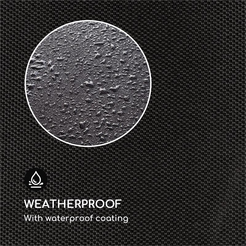 Blumfeldt Eremitage Cover, ochranný kryt, polyester, nepremokavý, zips, čierny – Obrázok 3