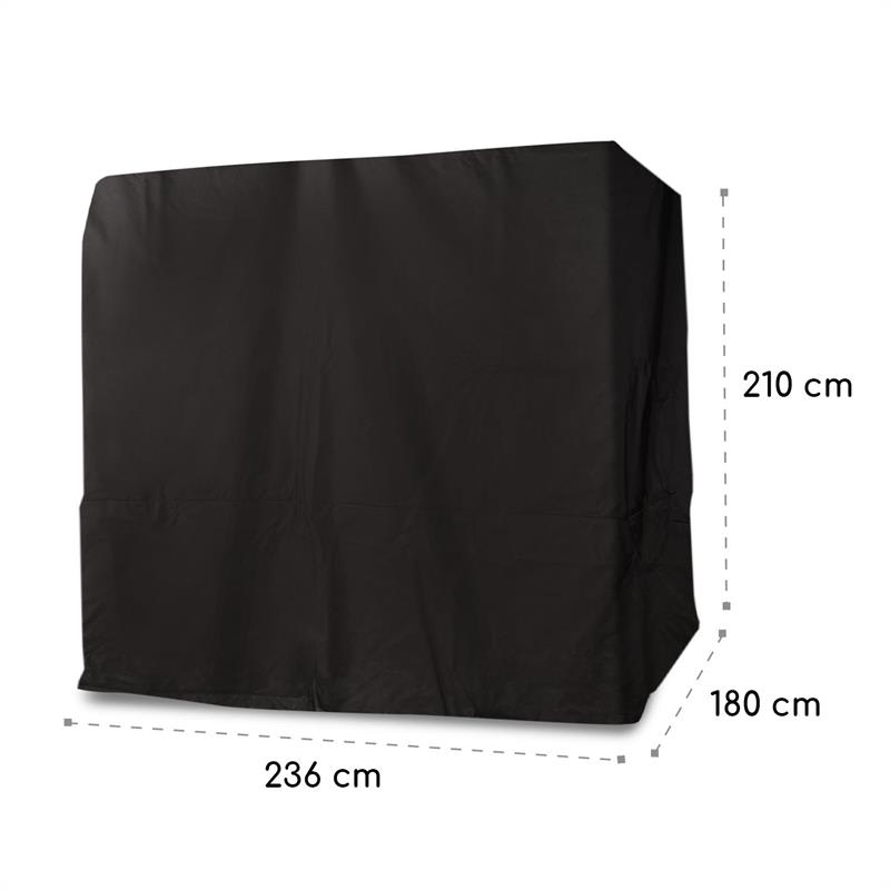 Blumfeldt Eremitage Cover, ochranný kryt, polyester, nepremokavý, zips, čierny – Obrázok 4