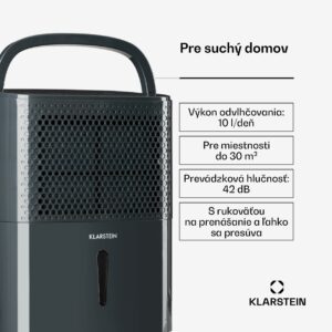Klarstein DryFy 10 odvlhčovač vzduchu 200W 10l/deň 80 m³/h 15-20 m²