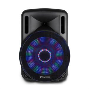 Fenton FT15LED, aktívny reproduktor 15", 800 W, BT/USB/SD/AUX-In, LED, mikro-vozík
