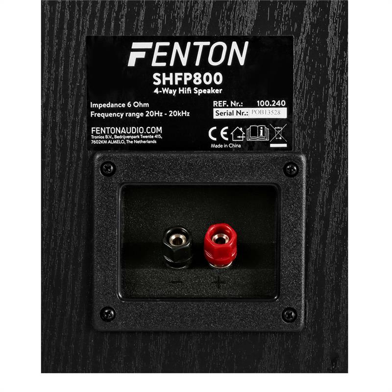 Fenton SHFP800, 4-pásmový Hi-Fi reproduktor, 350 W, 10" subwoofer, Bass Reflex, kryt – Obrázok 2