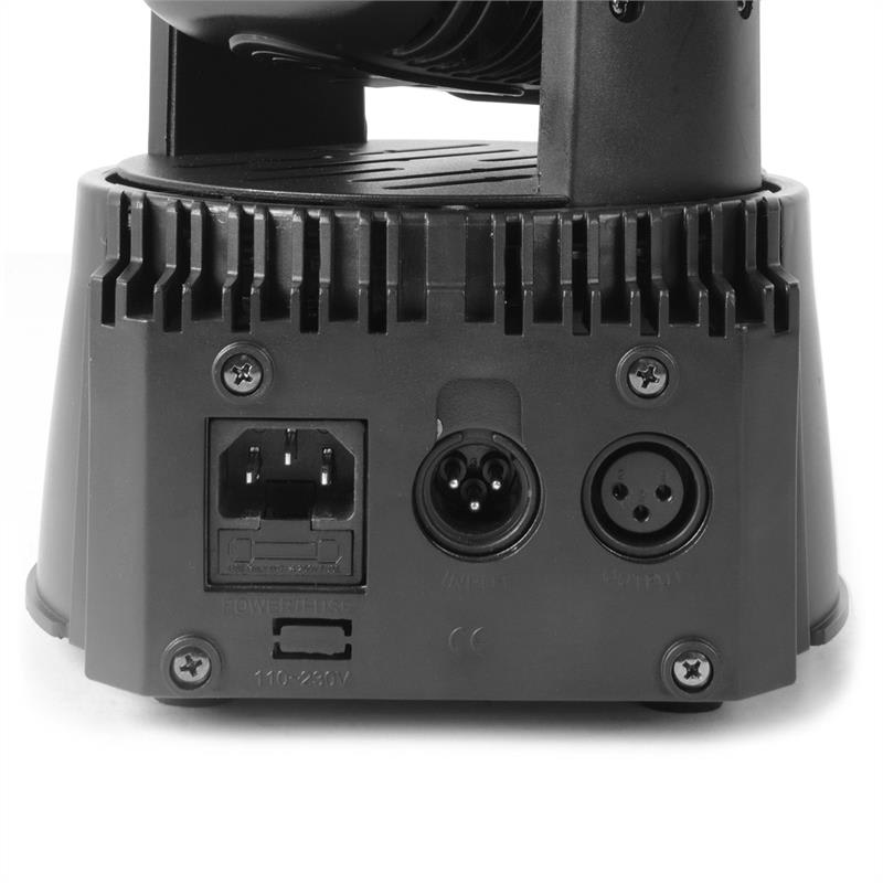 Beamz MHL Moving Head Wash, 18x 3W, RGB, DMX čierny – Obrázok 2