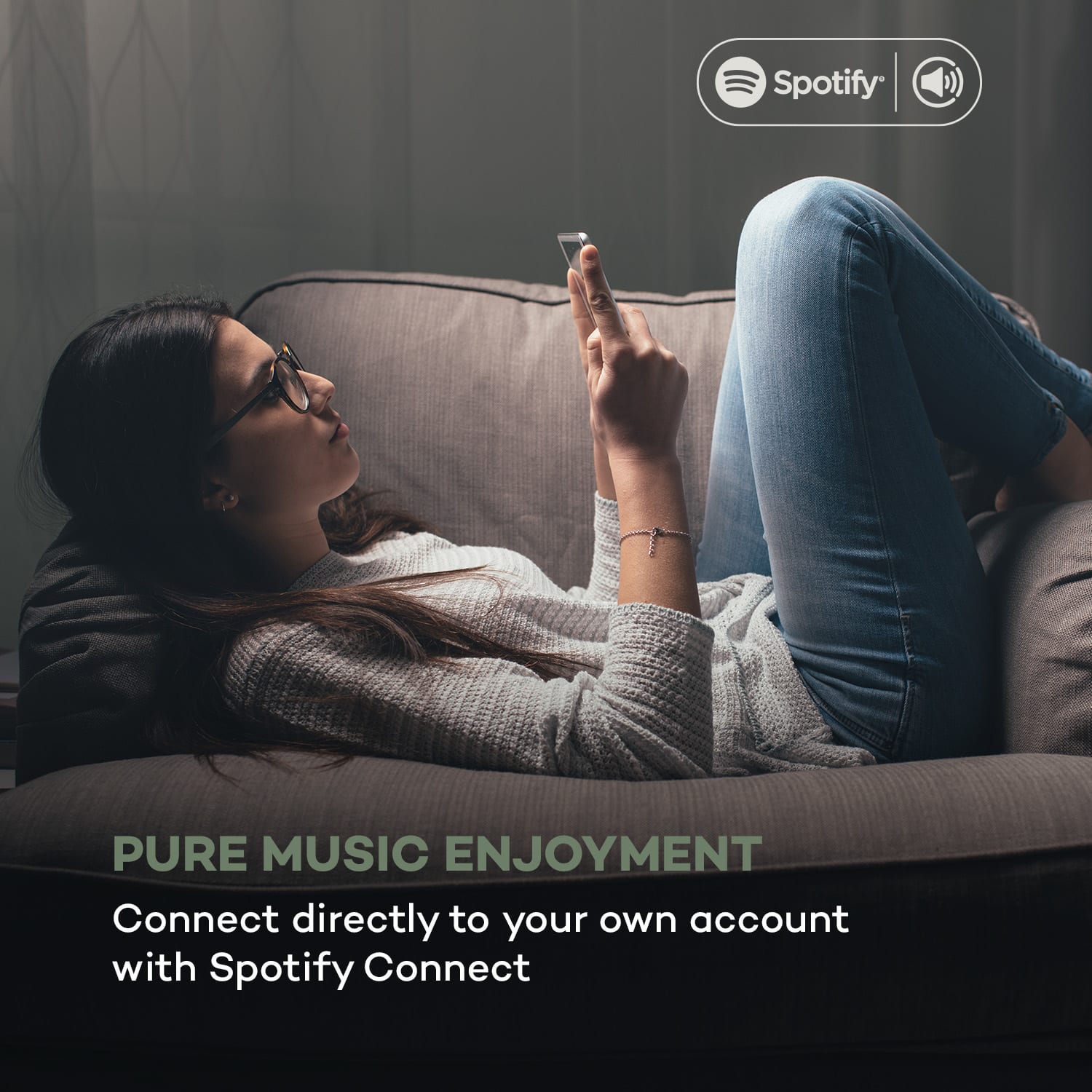 Auna Worldwide CD, internetové rádio, Spotify Connect, ovládanie cez aplikáciu, bluetooth, čierne – Obrázok 3