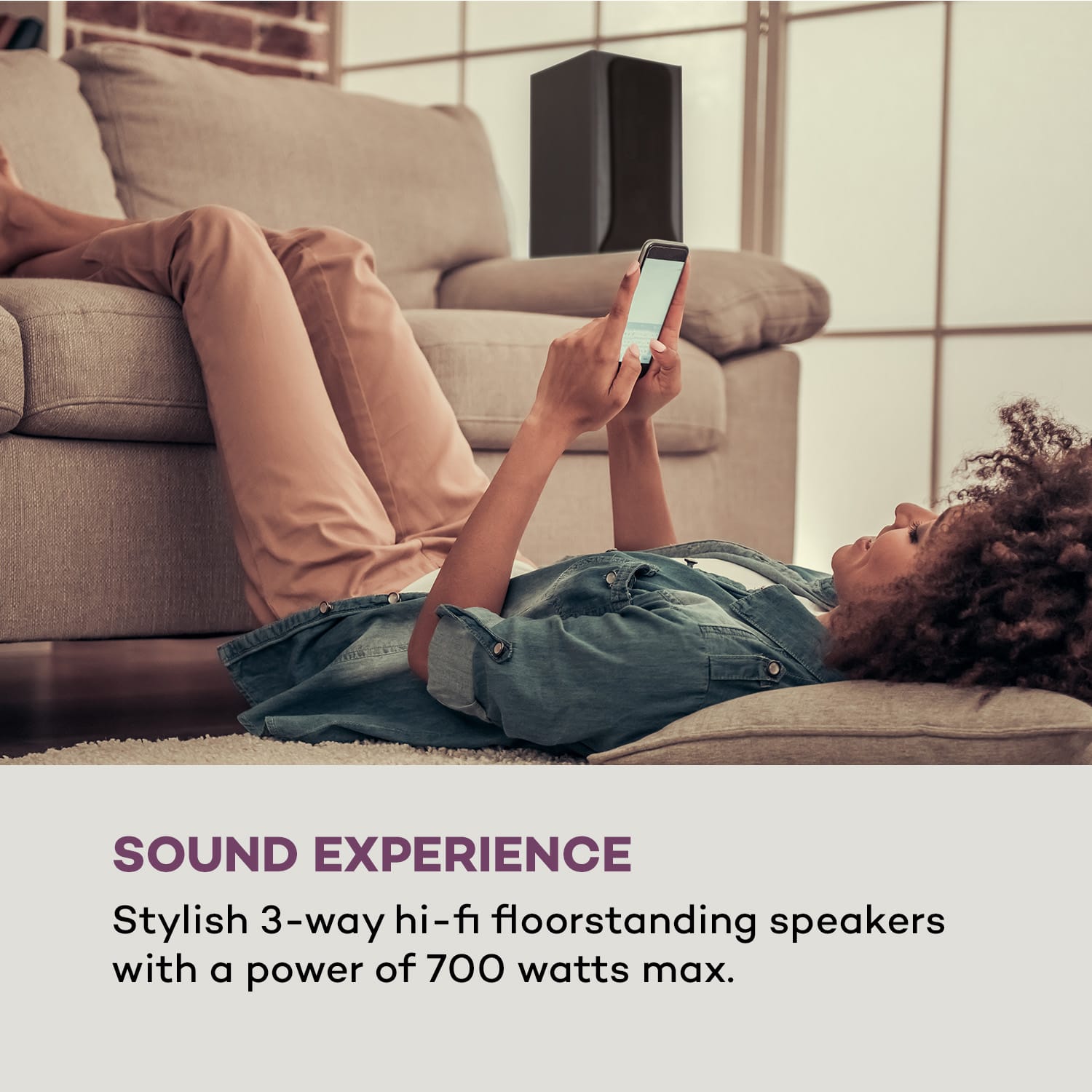 Auna Line E 1005, vežové reproduktory, 3-pásmové HiFi reproduktory, 700 W max., čierne