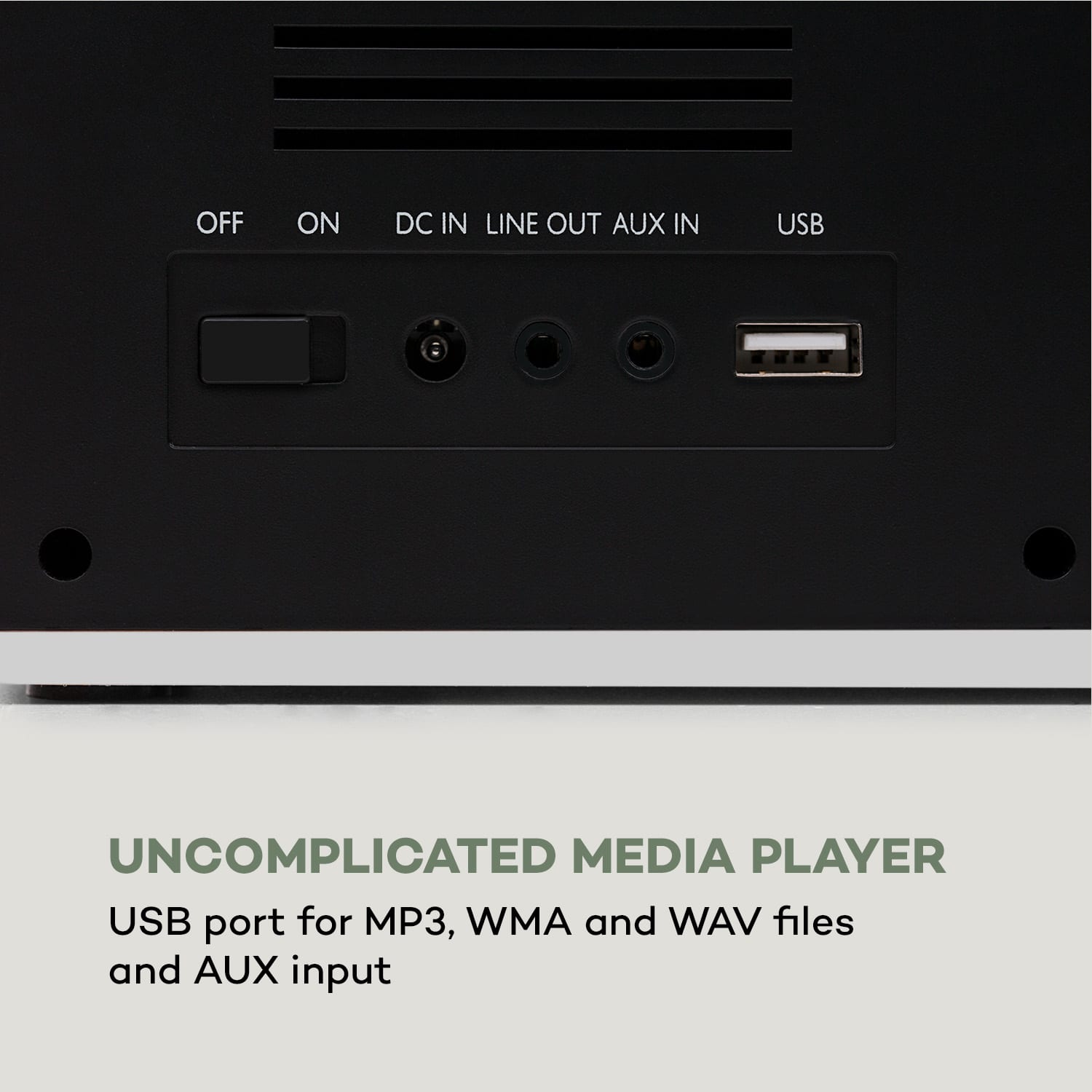 Auna IR-160, internetové rádio, WiFi, USB, AUX, UPnP, 2.8" TFT-displej, diaľkové ovládanie, biela farba – Obrázok 3