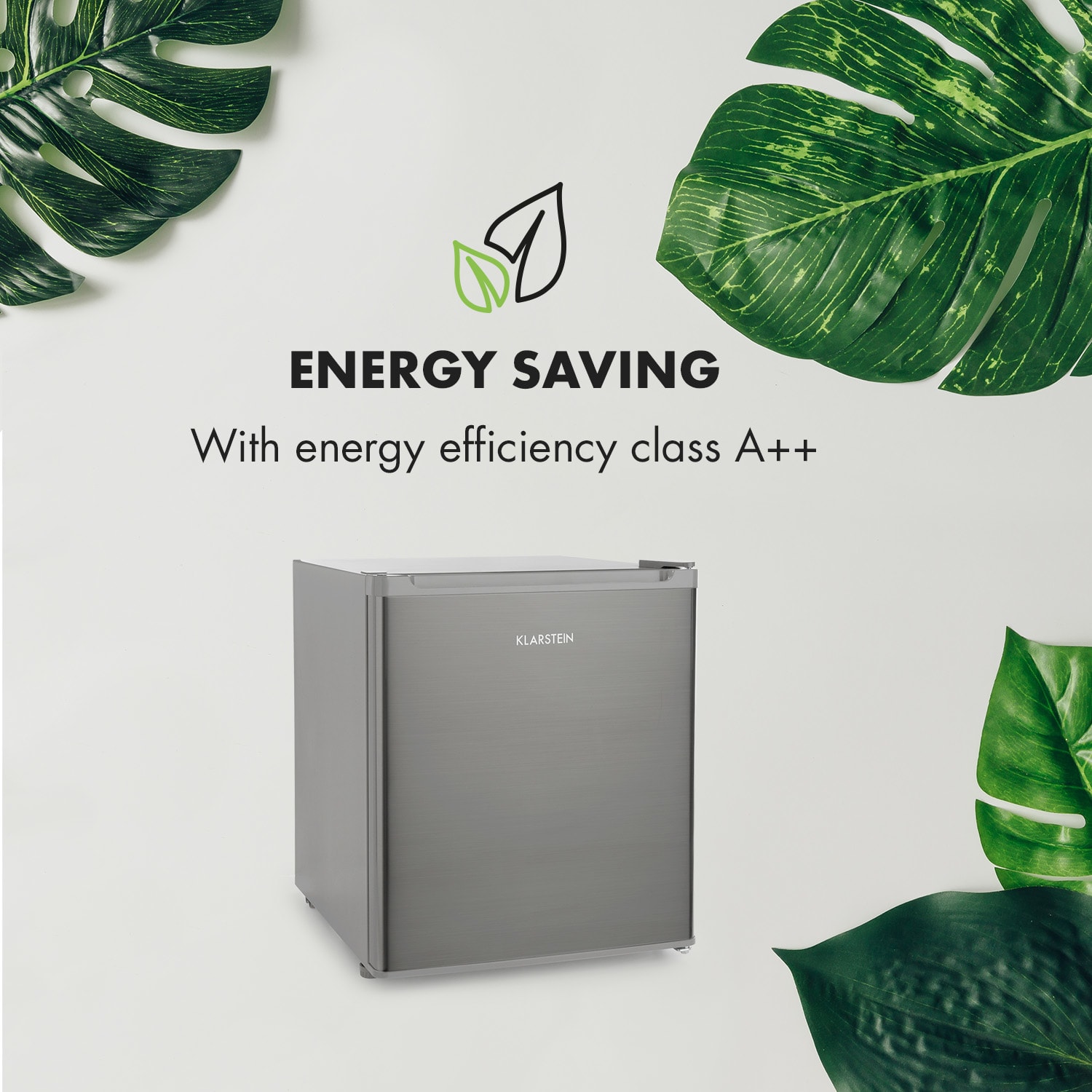 Klarstein Snoopy Eco, mini chladnička, mraziaci priečinok, 41 l, energet. trieda F, 39 dB, čierna – Obrázok 3