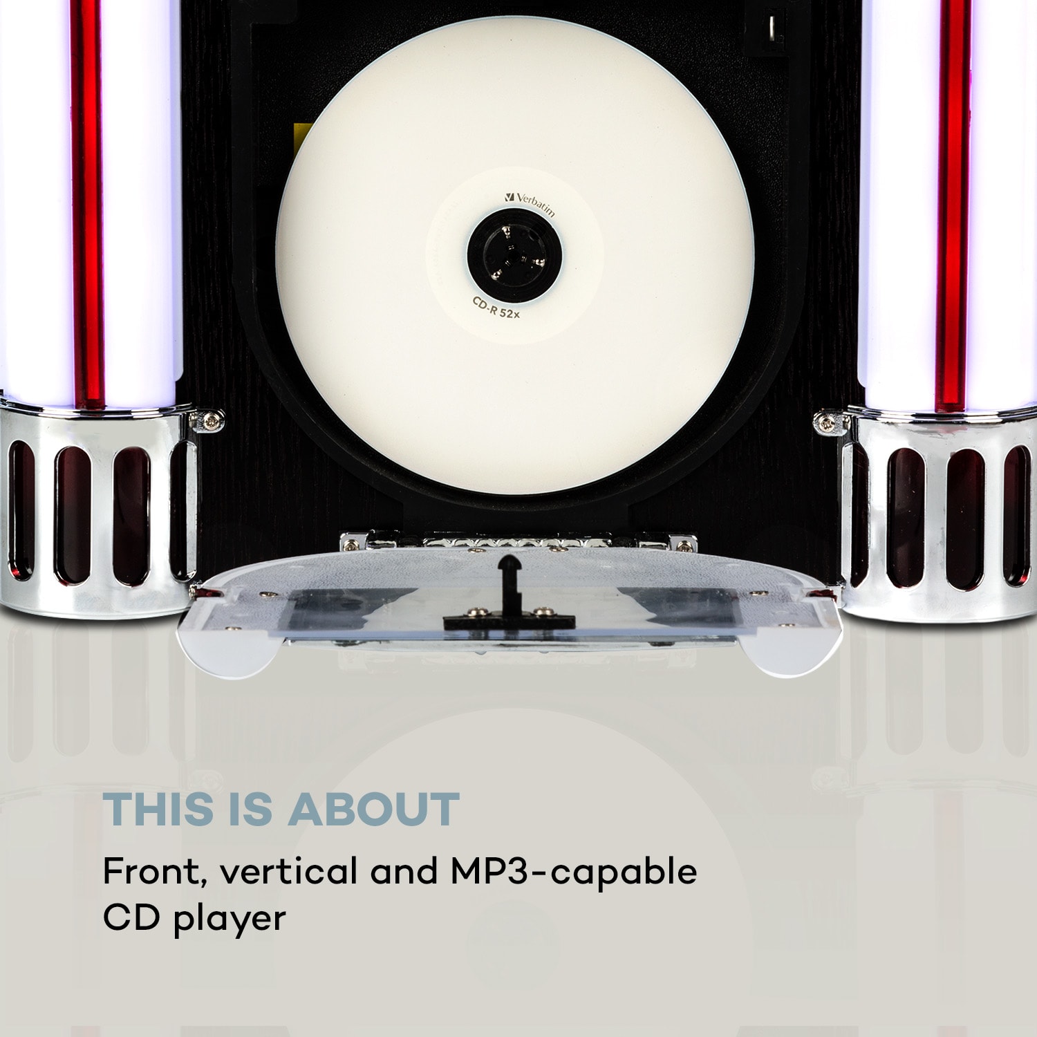 Auna Arizona, jukebox, BT, FM rádio, USB, SD, MP3, CD prehrávač, čierny – Obrázok 4