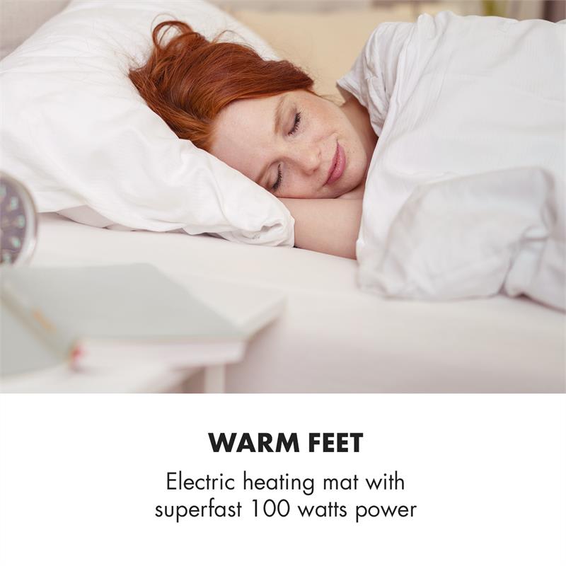 Klarstein Dr. Watson Heatzone L, vyhrievacia podložka, 100 W, 65 x 40 cm, mikroplyš, sivá