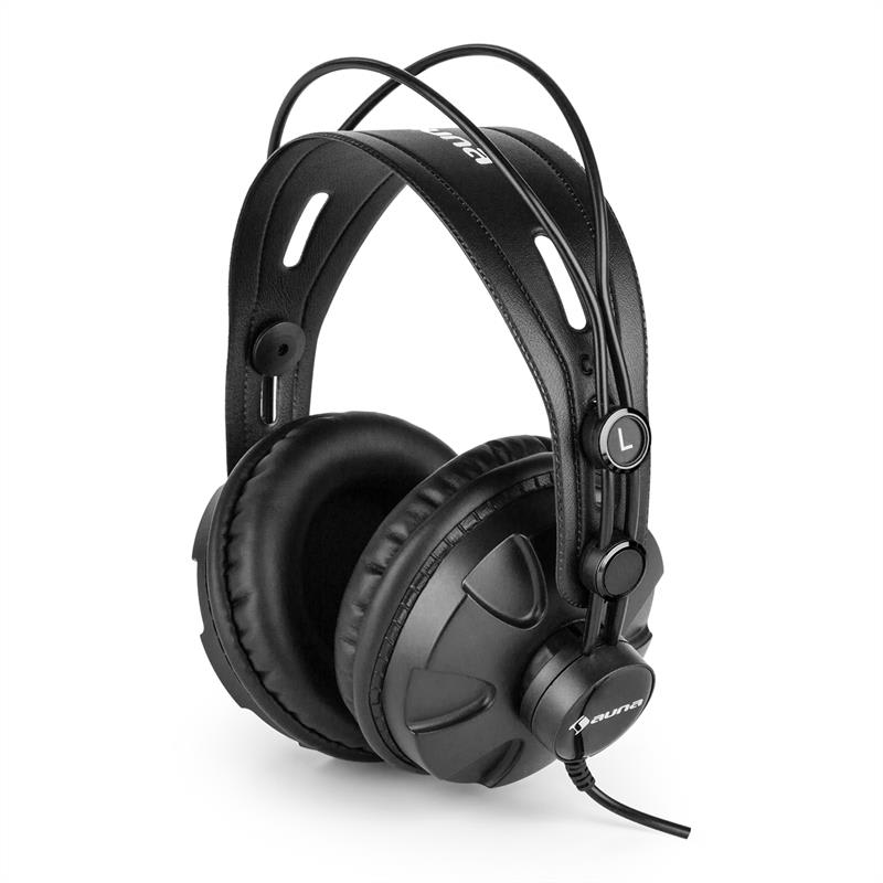 Auna HR-580, štúdiové slúchadlá, over-ear slúchadlá, uzavreté, čierne – Obrázok 3