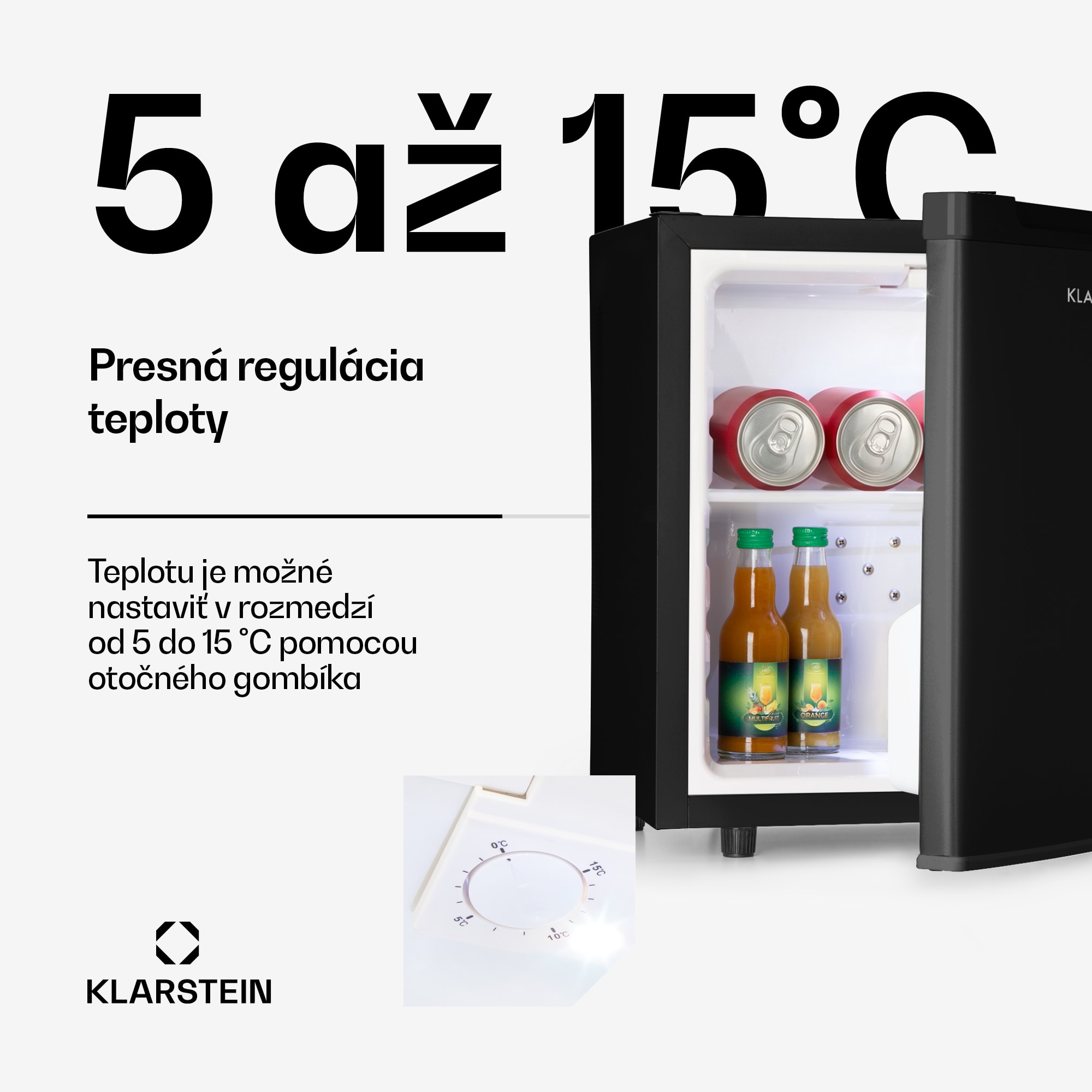 Klarstein Silent Cool, chladnička, 30 l, Arctic-Fox Cooling, energet. trieda G, čierna – Obrázok 3