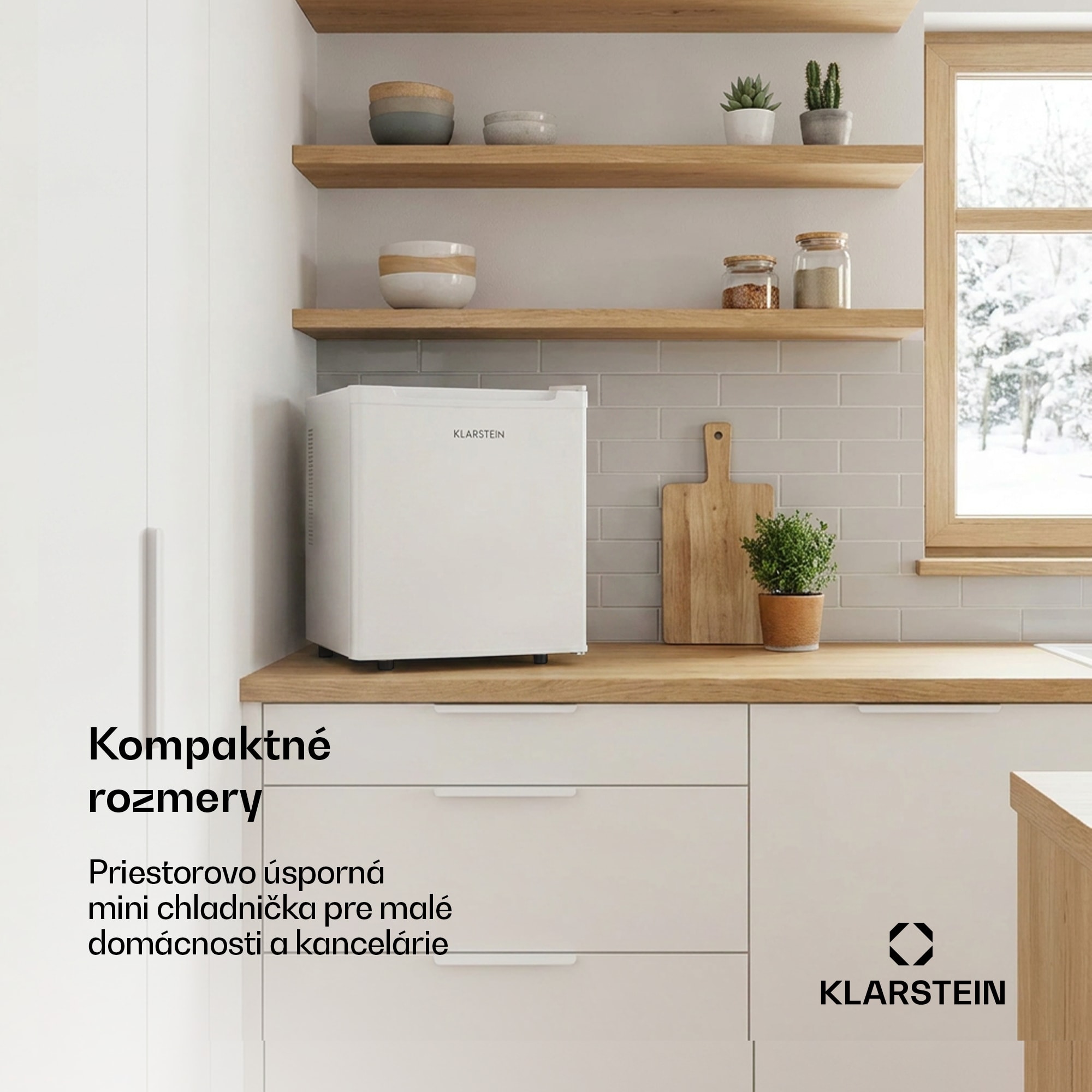 Klarstein Silent Cool, chladnička, 30 l, Arctic-Fox Cooling, energet. trieda F, biela – Obrázok 2
